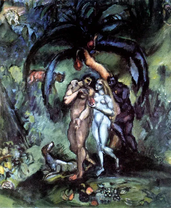 Framed Print : Temptation (Adam and Eve), 1910. Artist: Othon Friesz Framed Print : Temptation (Adam and Eve), 1910. Artist: Othon Friesz