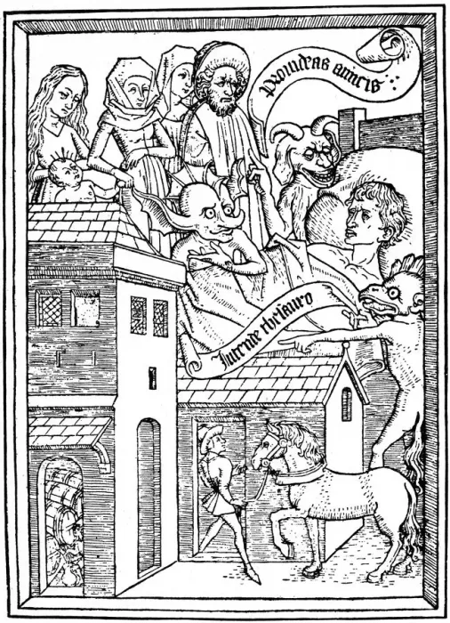 Framed Print : Temptation to Avarice, c1465 (1964) Framed Print : Temptation to Avarice, c1465 (1964)