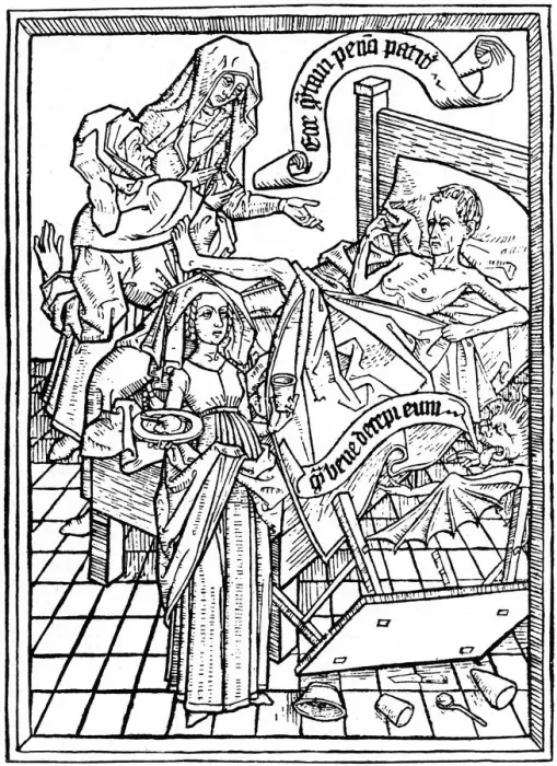 Framed Print : Temptation to Impatience, c1465 (1964) Framed Print : Temptation to Impatience, c1465 (1964)