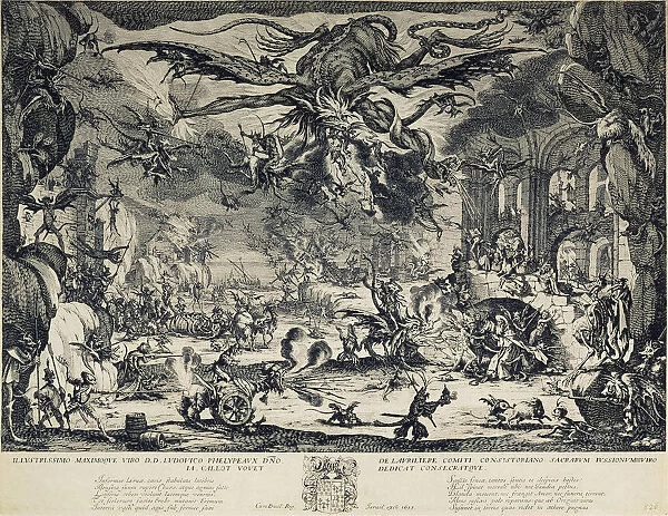 The Temptation of Saint Anthony, 1635. Artist: Callot, Jacques (1592-1635)