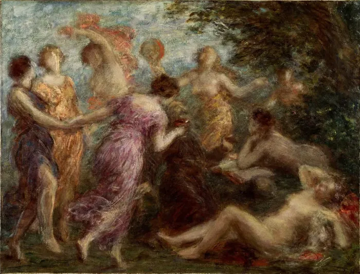 Framed Print : The Temptation of Saint Anthony. Artist: Fantin-Latour, Henri (1836-1904) Framed Print : The Temptation of Saint Anthony. Artist: Fantin-Latour, Henri (1836-1904)