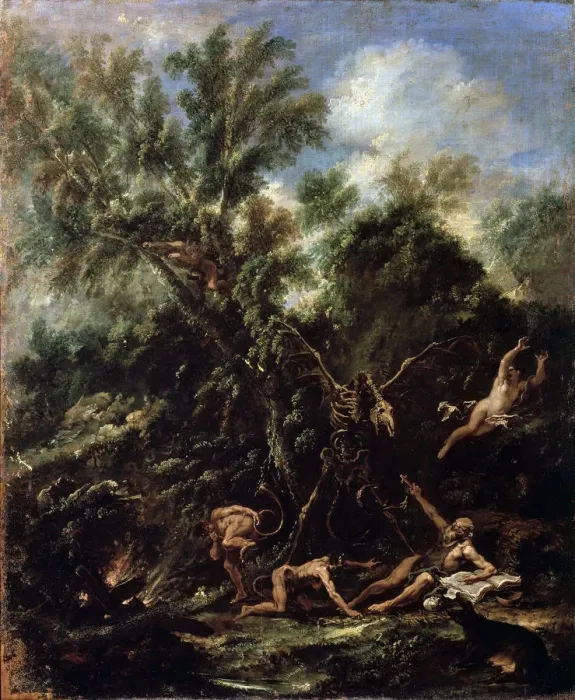 Framed Print : The Temptation of Saint Anthony, c1706-c1707. Artist: Sebastiano Ricci Framed Print : The Temptation of Saint Anthony, c1706-c1707. Artist: Sebastiano Ricci