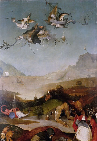 The Temptation of Saint Anthony (Detail of left wing of a triptych), Between 1495 and 1515. Artist: Bosch, Hieronymus (c. 1450-1516)