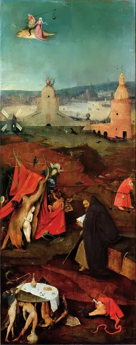 Framed Print : The Temptation of Saint Anthony (Right wing of a triptych) Framed Print : The Temptation of Saint Anthony (Right wing of a triptych)