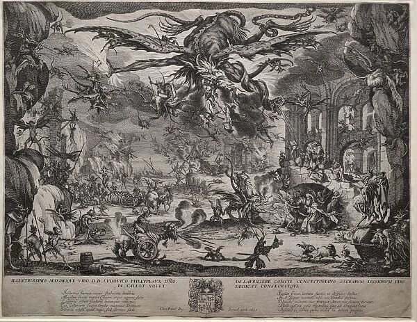 The Temptation of Saint Anthony (second version), 1635. Creator: Jacques Callot (French