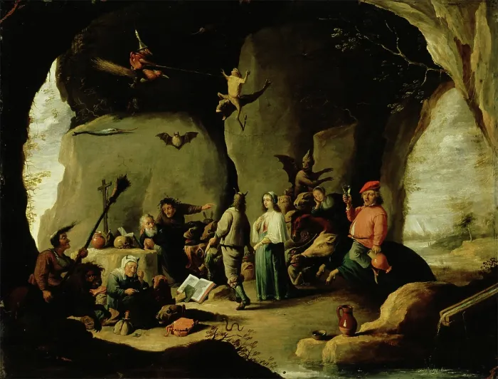 Framed Print : Temptation of St. Anthony, 17th century. Creator: David Teniers II Framed Print : Temptation of St. Anthony, 17th century. Creator: David Teniers II