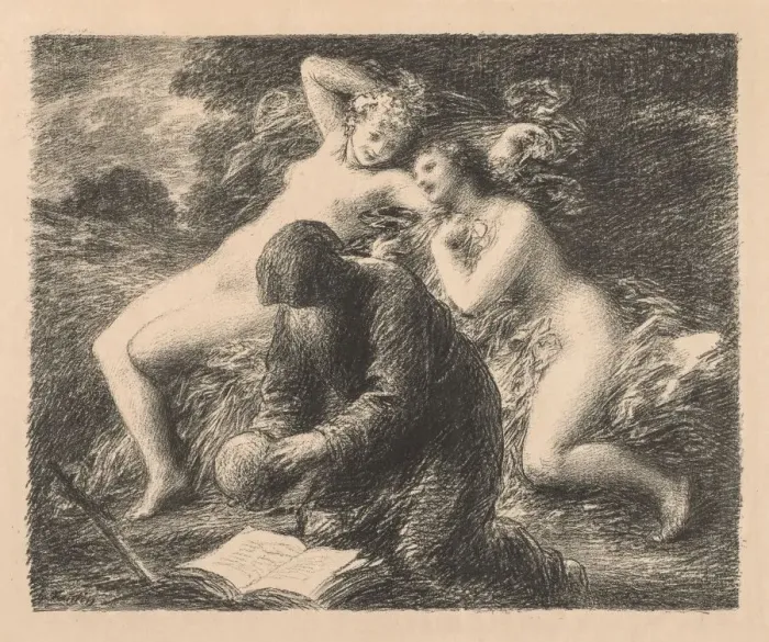 Framed Print : Temptation of St. Anthony, 1893. Creator: Henri Fantin-Latour (French, 1836-1904) Framed Print : Temptation of St. Anthony, 1893. Creator: Henri Fantin-Latour (French, 1836-1904)