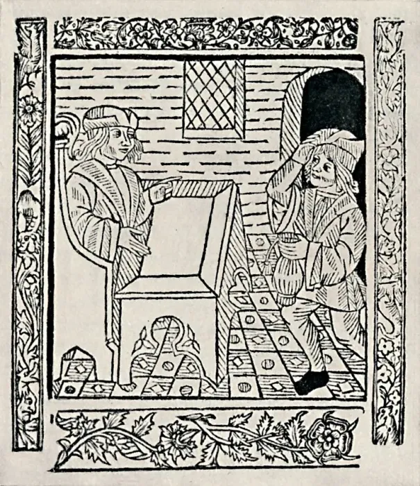 Framed Print : Tenant Paying Rent, 1523, (1903) Framed Print : Tenant Paying Rent, 1523, (1903)