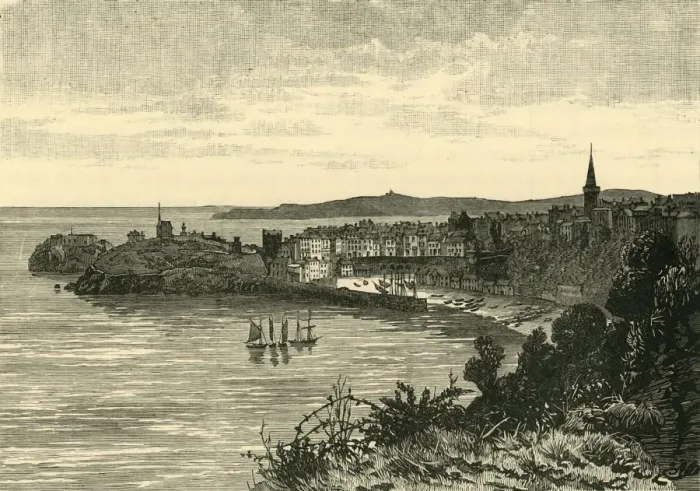 Framed Print : Tenby, 1898. Creator: Unknown Framed Print : Tenby, 1898. Creator: Unknown