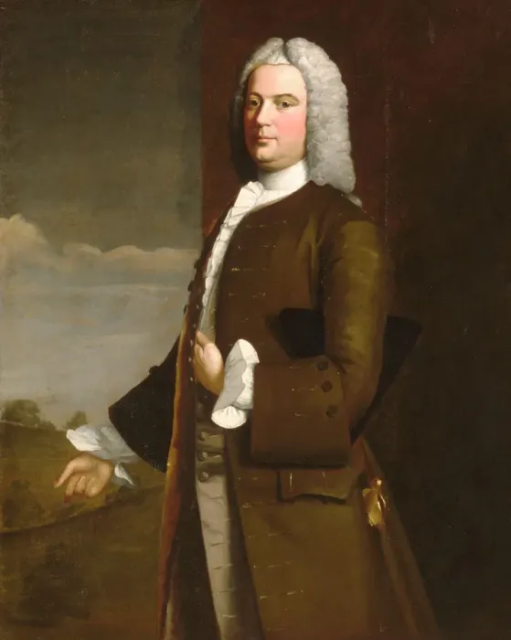 Framed Print : Tench Francis, 1746. Creator: Robert Feke Framed Print : Tench Francis, 1746. Creator: Robert Feke
