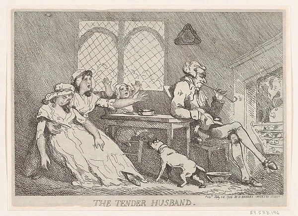 The Tender Husband, July 28, 1786. July 28, 1786. Creator: Thomas Rowlandson