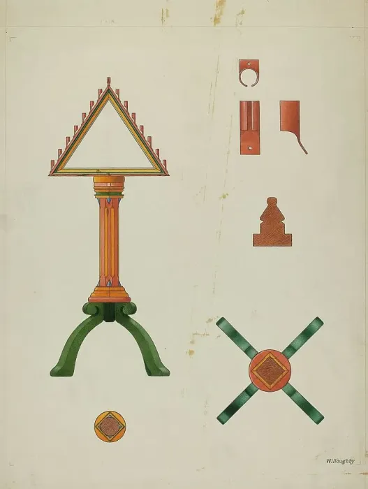 Framed Print : Tenebrae Candelabra, c. 1936. Creator: David P. Willoughby Framed Print : Tenebrae Candelabra, c. 1936. Creator: David P. Willoughby