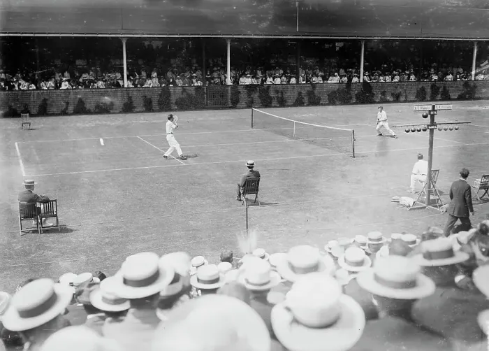 Framed Print : Tennis finals - Newport, 13, 1913. Creator: Bain News Service Framed Print : Tennis finals - Newport, 13, 1913. Creator: Bain News Service