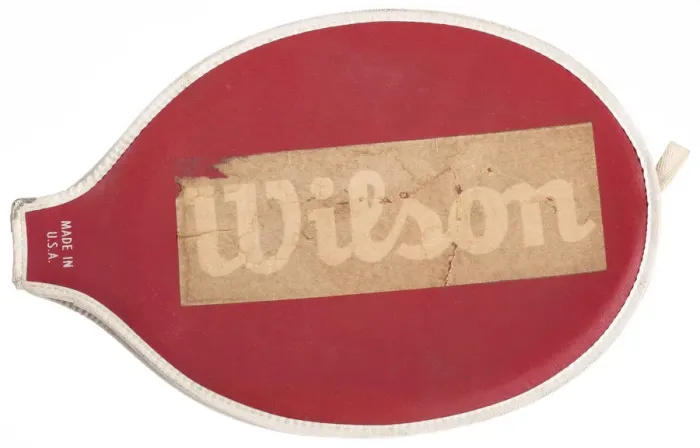 Framed Print : Tennis racket cover used by Althea Gibson, ca. 1960. Creator: Wilson Sporting Goods Co Framed Print : Tennis racket cover used by Althea Gibson, ca. 1960. Creator: Wilson Sporting Goods Co