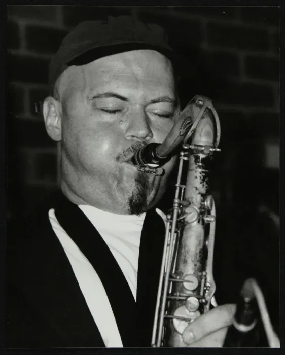 Framed Print : Tenor saxophonist Dale Barlow playing at The Fairway, Welwyn Garden City, Hertfordshire, 1996 Framed Print : Tenor saxophonist Dale Barlow playing at The Fairway, Welwyn Garden City, Hertfordshire, 1996
