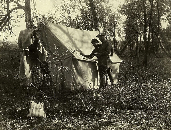 At the tent, 1929. Creator: V IA Evalenko