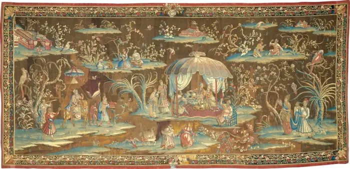 Framed Print : The Tent, from an Indo-Chinese or Indian Series, England, 1700 / 25. Creator: Unknown Framed Print : The Tent, from an Indo-Chinese or Indian Series, England, 1700 / 25. Creator: Unknown