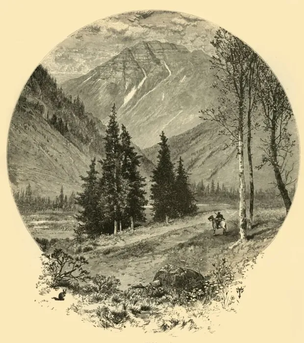 Framed Print : Teocalli Mountain, 1874. Creator: J. G. Smithwick Framed Print : Teocalli Mountain, 1874. Creator: J. G. Smithwick