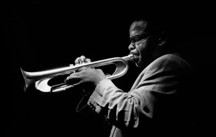 Framed Print : Terence Blanchard, Ronnie Scotts, Soho, London, July, 1994. Artist: Brian O Connor Framed Print : Terence Blanchard, Ronnie Scotts, Soho, London, July, 1994. Artist: Brian O Connor