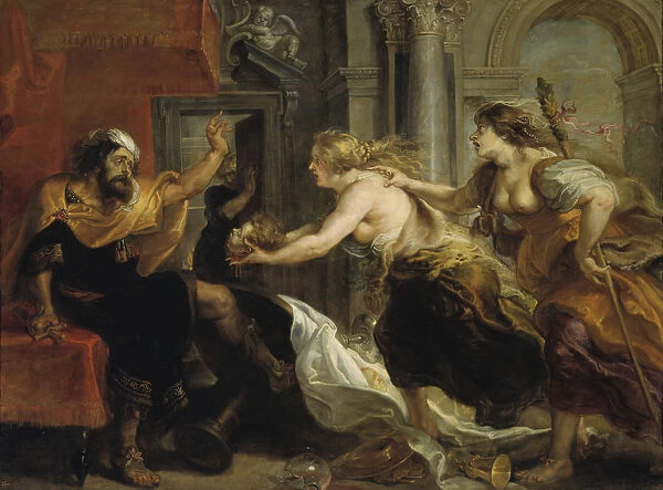 Tereus Confronted with the Head of his Son Itys, 1636-1638. Artist: Rubens, Pieter Paul (1577-1640)