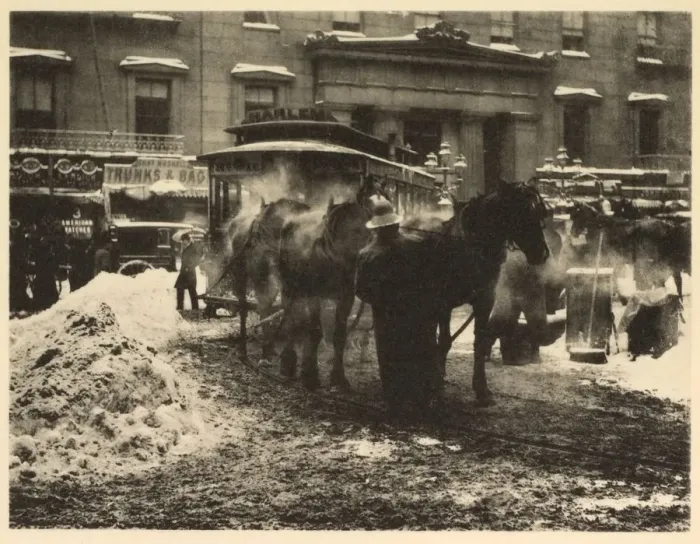 Framed Print : The Terminal, 1893. Creator: Alfred Stieglitz (American, 1864-1946) Framed Print : The Terminal, 1893. Creator: Alfred Stieglitz (American, 1864-1946)