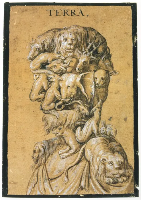 Framed Print : Terra ( Land ), c1600 Framed Print : Terra ( Land ), c1600