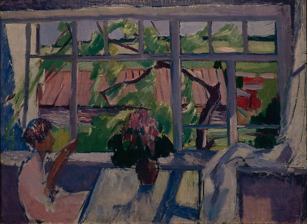 On the terrace, 1929. Artist: Istomin, Konstantin Nikolayevich (1887-1942)