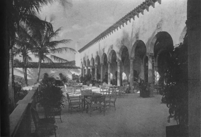 Framed Print : Terrace and arcade, Gulf Stream Golf Club, Palm Beach, Florida, 1925 Framed Print : Terrace and arcade, Gulf Stream Golf Club, Palm Beach, Florida, 1925