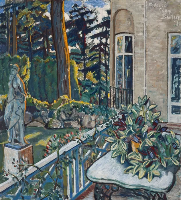 Framed Print : Terrace Garden, 1931. Creator: Frederic C. Bartlett Framed Print : Terrace Garden, 1931. Creator: Frederic C. Bartlett