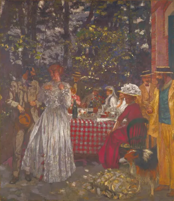 Framed Print : The Terrace at Vasouy, the Lunch, 1901. Artist: Vuillard, Edouard (1868-1940) Framed Print : The Terrace at Vasouy, the Lunch, 1901. Artist: Vuillard, Edouard (1868-1940)