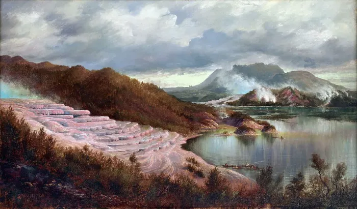 Framed Print : The Terraces, 1885. Creator: Charles Blomfield Framed Print : The Terraces, 1885. Creator: Charles Blomfield