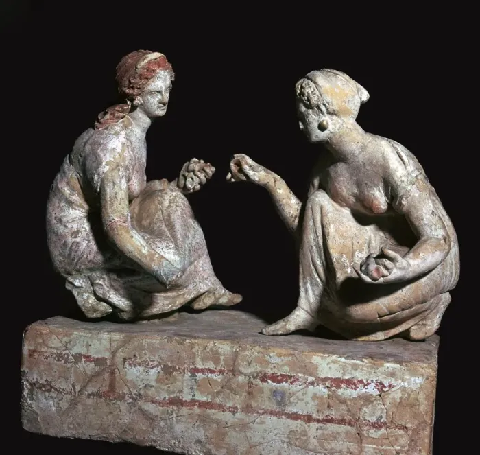 Framed Print : Terracotta group of knucklebone (astragalos) players, Hellenistic Greek, c330-c300 BC Framed Print : Terracotta group of knucklebone (astragalos) players, Hellenistic Greek, c330-c300 BC