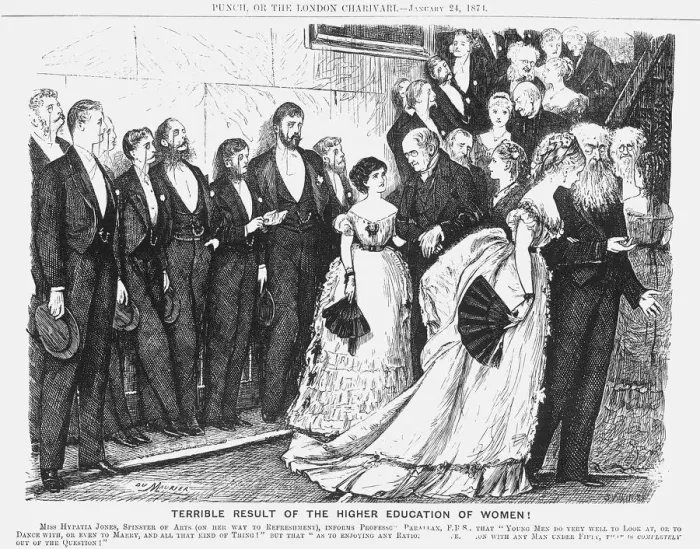 Framed Print : Terrible Result of the Higher Education of Women!, 1874. Artist: Joseph Swain Framed Print : Terrible Result of the Higher Education of Women!, 1874. Artist: Joseph Swain