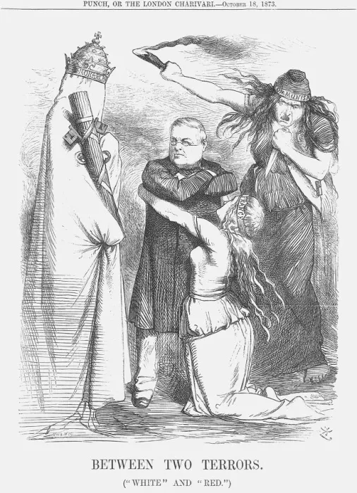 Framed Print : Between Two Terrors, 1873. Artist: Joseph Swain Framed Print : Between Two Terrors, 1873. Artist: Joseph Swain