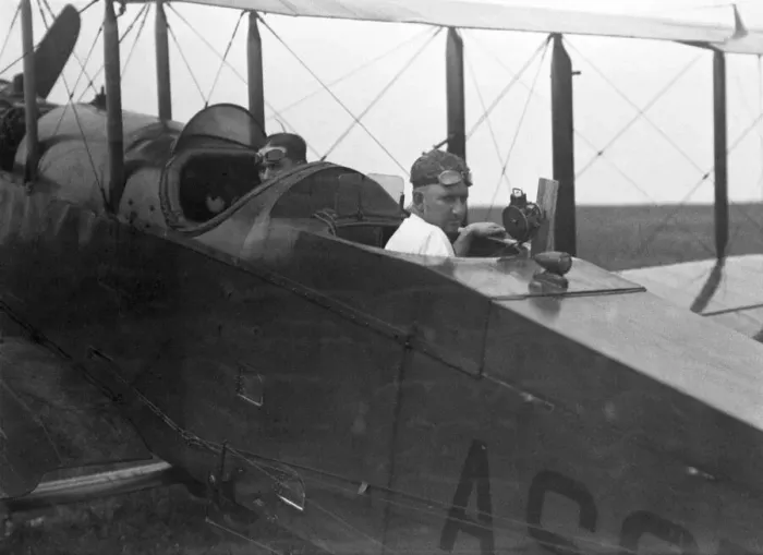 Framed Print : Test pilot and engineer, USA, 1920. Creator: Unknown Framed Print : Test pilot and engineer, USA, 1920. Creator: Unknown