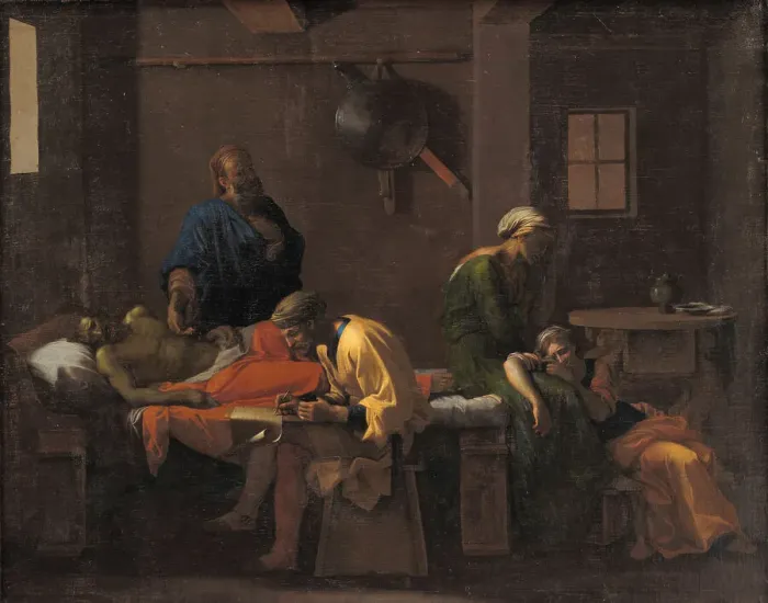 Framed Print : The Testament of Eudamidas, 1644-1648. Creator: Nicolas Poussin Framed Print : The Testament of Eudamidas, 1644-1648. Creator: Nicolas Poussin