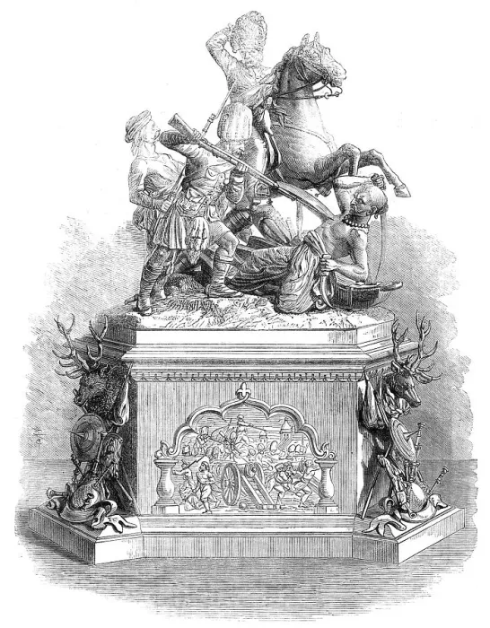 Framed Print : Testimonial to the officers of the 78th Highlanders, 1862. Creator: Unknown Framed Print : Testimonial to the officers of the 78th Highlanders, 1862. Creator: Unknown