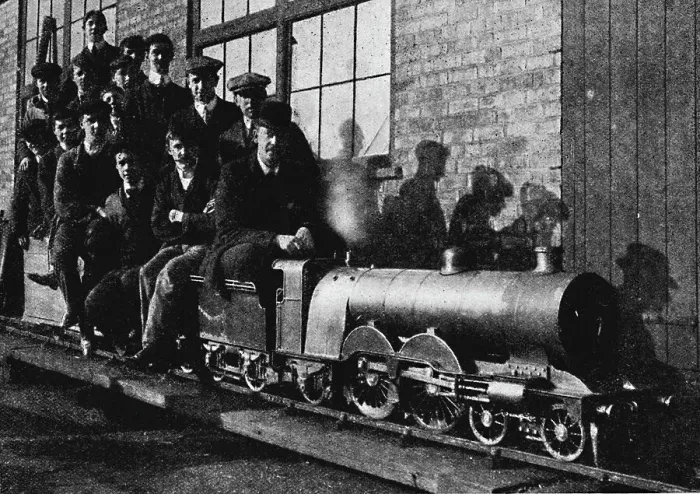 Framed Print : Testing A Miniature Atlantic Engine at Northampton, 1926 Framed Print : Testing A Miniature Atlantic Engine at Northampton, 1926