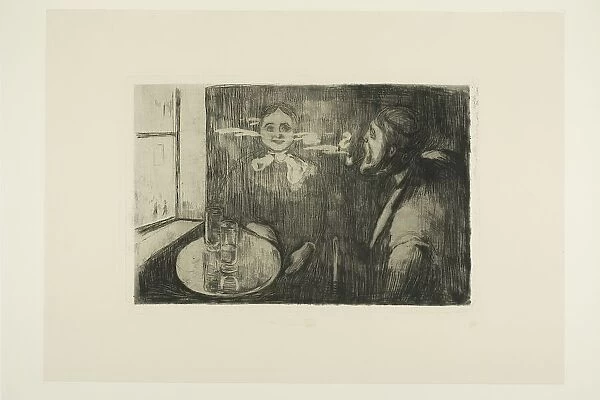 Tête à tête, 1894. Creator: Edvard Munch