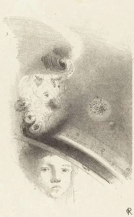 Framed Print : Tete d'Enfant (Head of a Child), 1899. Creator: Odilon Redon Framed Print : Tete d'Enfant (Head of a Child), 1899. Creator: Odilon Redon
