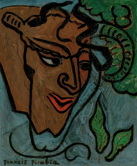 Framed Print : Tete de faune, c1934-1935. Creator: Picabia, Francis (1879-1953) Framed Print : Tete de faune, c1934-1935. Creator: Picabia, Francis (1879-1953)