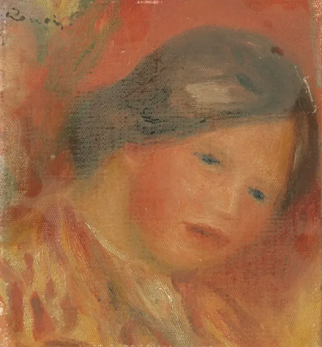 Framed Print : Tête de femme, 1917. Creator: Pierre-Auguste Renoir Framed Print : Tête de femme, 1917. Creator: Pierre-Auguste Renoir