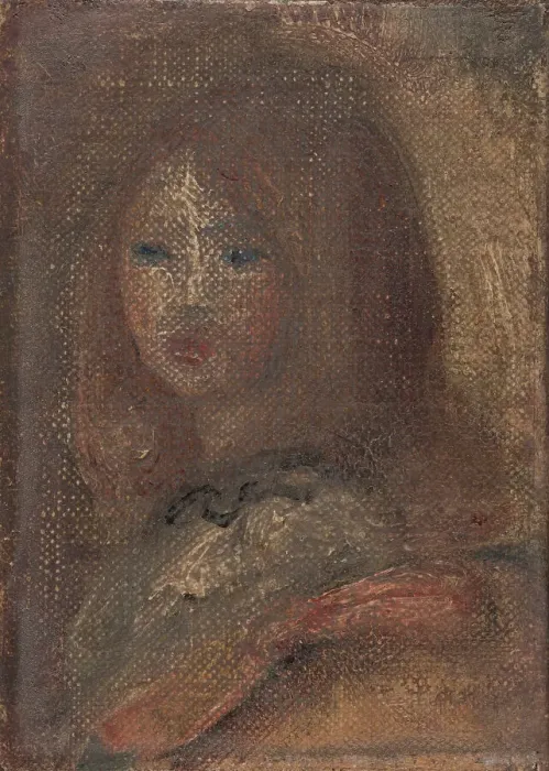 Framed Print : Tête de fillette, c.1917. Creator: Pierre-Auguste Renoir Framed Print : Tête de fillette, c.1917. Creator: Pierre-Auguste Renoir