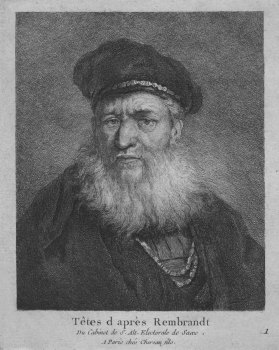 Framed Print : Tetes d apres Rembrandt, 1770. Artist: Christian Gottfried Schulze Framed Print : Tetes d apres Rembrandt, 1770. Artist: Christian Gottfried Schulze