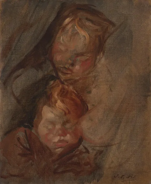 Framed Print : Têtes d'enfants, 1896. Creator: Jacques Emile Blanche Framed Print : Têtes d'enfants, 1896. Creator: Jacques Emile Blanche
