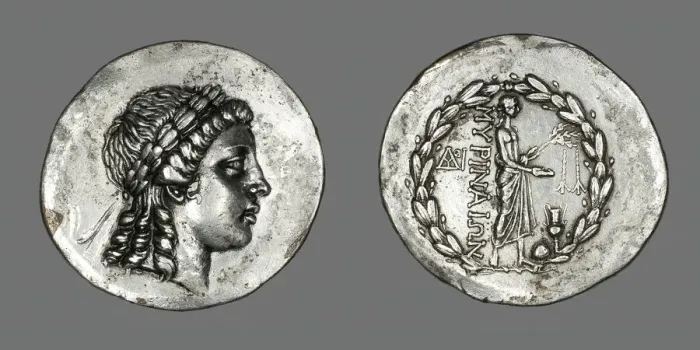 Framed Print : Tetradrachm (Coin) Depicting the God Apollo Gryneios, 189 BCE or later. Creator: Unknown Framed Print : Tetradrachm (Coin) Depicting the God Apollo Gryneios, 189 BCE or later. Creator: Unknown