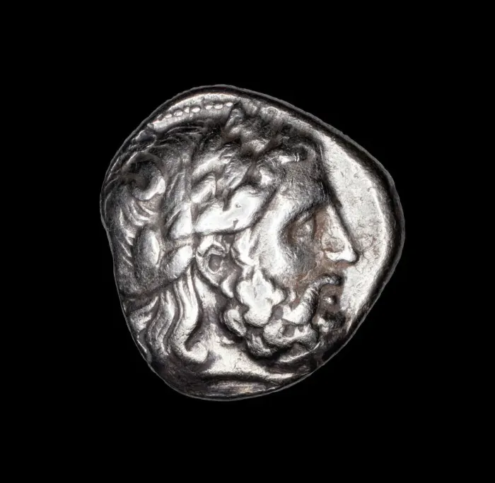 Framed Print : Tetradrachm (Coin) Depicting the God Zeus, 359-336 BCE. Creator: Unknown Framed Print : Tetradrachm (Coin) Depicting the God Zeus, 359-336 BCE. Creator: Unknown