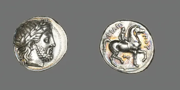 Framed Print : Tetradrachm (Coin) Depicting the God Zeus, Reign of Phillip II (359-336 BCE) Framed Print : Tetradrachm (Coin) Depicting the God Zeus, Reign of Phillip II (359-336 BCE)