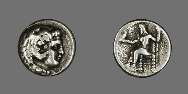 Tetradrachm (Coin) Depicting the Hero Herakles, 336-323 BCE. Creator: Unknown