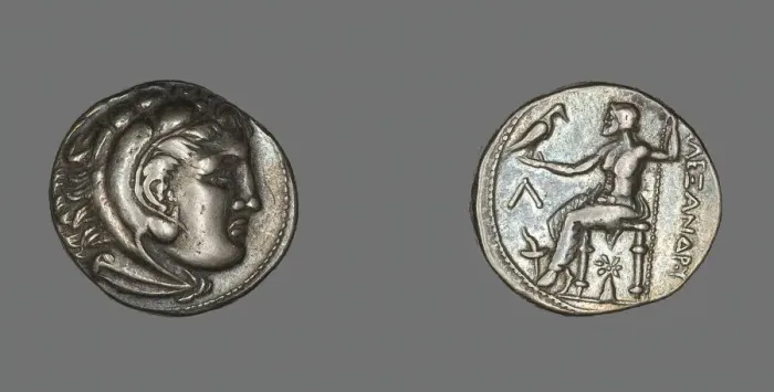 Framed Print : Tetradrachm (Coin) Portraying Alexander the Great, 336-323 BCE. Creator: Unknown Framed Print : Tetradrachm (Coin) Portraying Alexander the Great, 336-323 BCE. Creator: Unknown